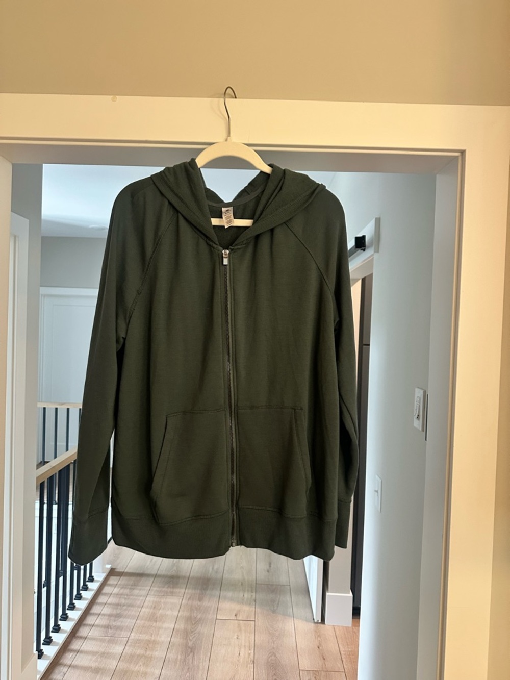 NWT Green Zip-Up Hoodie